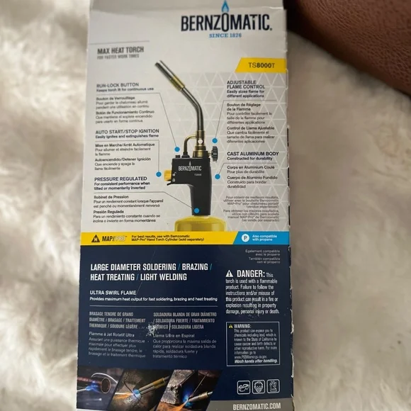 Bernzomatic TS8000 - High Intensity Trigger Start Torch , Black - Picture 8 of 9
